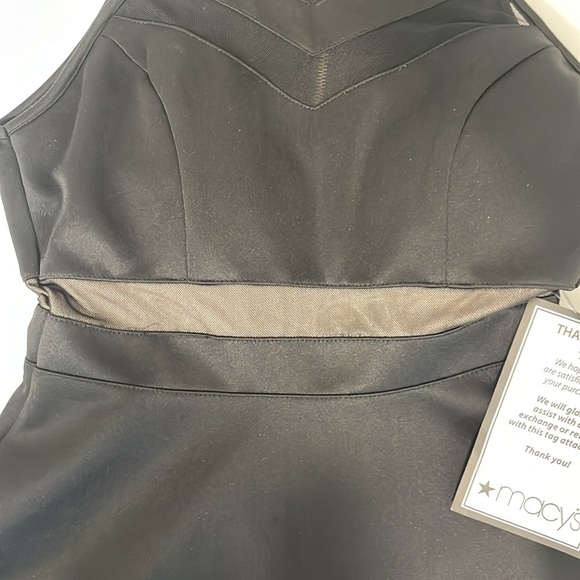 Emerald Sundae Black Halter Dress w/ Sheer Panels, Size Small NWT - Picture 5 of 9